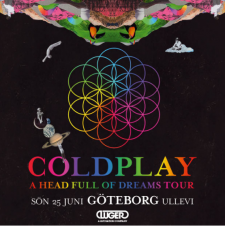 Superbandet Coldplay kommer inta Göteborg och Ullevi nästa sommar